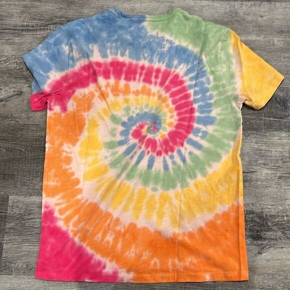 J.CREW garment dyed knit goods slub cotton yarns tie dye tshirt - M - Picture 4 of 5